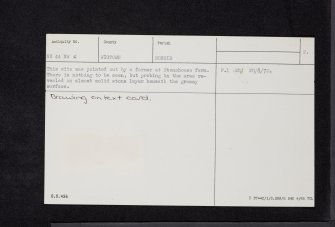 Dowalton Loch, NX44NW 6, Ordnance Survey index card, page number 2, Verso
