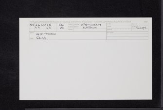 Whithorn, NX44SW 15, Ordnance Survey index card, Recto