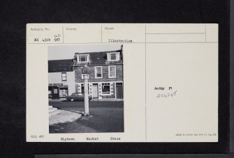 Wigtown, The Square, Old Market Cross, NX45NW 40, Ordnance Survey index card, Recto