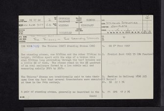 The Thieves, NX47SW 2, Ordnance Survey index card, page number 1, Recto