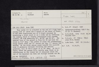 Pulcree, NX55NE 4, Ordnance Survey index card, page number 1, Recto