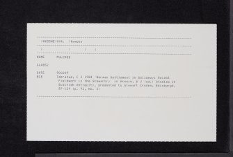 Pulcree, NX55NE 4, Ordnance Survey index card, Recto