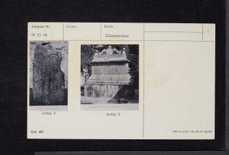 Anwoth, Old Kirk, Churchyard And Gordon Tomb, NX55NE 5, Ordnance Survey index card, page number 1, Recto