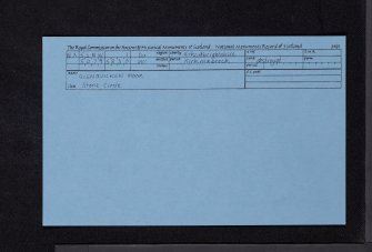 Glenquicken Moor, NX55NW 1, Ordnance Survey index card, Recto