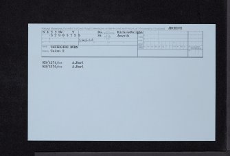 Cauldside Burn, NX55NW 9, Ordnance Survey index card, Recto