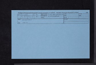 Cairnholy, NX55SW 6, Ordnance Survey index card, Recto