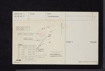 High Auchenlarie, NX55SW 8, Ordnance Survey index card, page number 1, Recto
