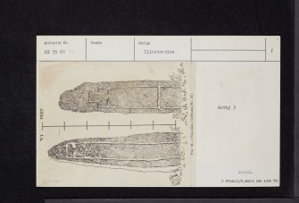 High Auchenlarie, NX55SW 32, Ordnance Survey index card, page number 1, Recto