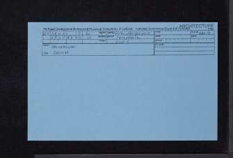 Dalshangan, Dovecot, NX58NE 17, Ordnance Survey index card, Recto