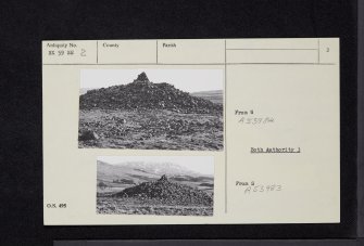 Cairn Avel, NX59SE 2, Ordnance Survey index card, page number 2, Verso