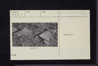 Braidenoch Hill, NX59SE 3, Ordnance Survey index card, page number 3, Recto