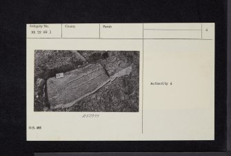 Braidenoch Hill, NX59SE 3, Ordnance Survey index card, page number 4, Verso