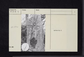 Holm Of Daltallochan, NX59SE 9, Ordnance Survey index card, page number 2, Verso