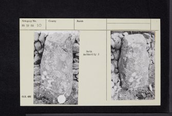 Holm Of Daltallochan, NX59SE 10, Ordnance Survey index card, Recto