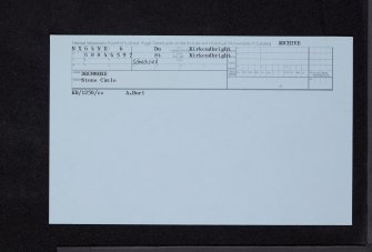 Drummore, NX64NE 6, Ordnance Survey index card, Recto