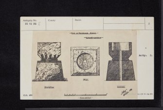 Dunrod Church And Graveyard, NX64NE 8, Ordnance Survey index card, page number 2, Verso