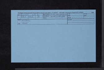 Mutehill, NX64NE 20, Ordnance Survey index card, Recto