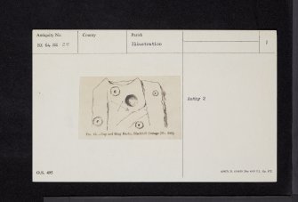 Blackhill Cottage 1, NX64NE 25, Ordnance Survey index card, page number 1, Recto