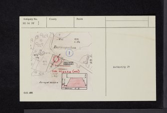 Barmagachan, NX64NW 1, Ordnance Survey index card, Recto