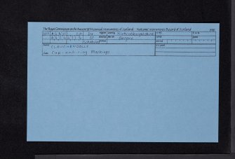 Clauchendolly, NX64NW 20, Ordnance Survey index card, Recto