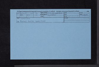 Cumstoun, NX65SE 20, Ordnance Survey index card, Recto