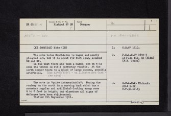 Conchieton, NX65SW 4, Ordnance Survey index card, page number 1, Recto