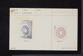 Boreland Mote, NX65SW 7, Ordnance Survey index card, page number 2, Verso