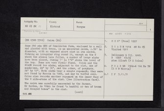 Conchieton, NX65SW 11, Ordnance Survey index card, page number 1, Recto