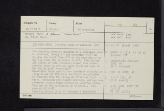 Dalarran Holm, NX67NW 1, Ordnance Survey index card, page number 1, Recto