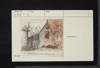 St John's Town Of Dalry, Dalry Parish Church, Aisle, NX68SW 7, Ordnance Survey index card, page number 2, Verso