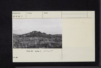 Graigengillan, NX69SW 1, Ordnance Survey index card, Verso