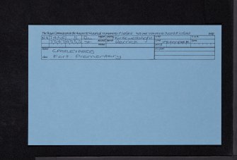 Castleyards, NX74NE 5, Ordnance Survey index card, Recto