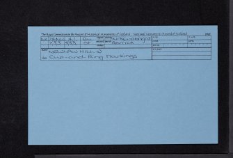 Newlaw Hill 2, NX74NW 41, Ordnance Survey index card, Recto