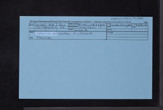 Castle Douglas, Furbar, NX76SE 44, Ordnance Survey index card, Recto