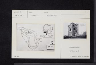Threave Castle, NX76SW 7, Ordnance Survey index card, Recto