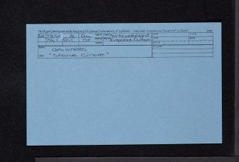 Gaisters, NX78SE 5, Ordnance Survey index card, Recto