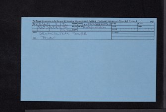 Drumcoltran Tower, NX86NE 2, Ordnance Survey index card, Recto