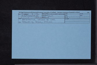 Redcastle, Haugh Of Urr, NX86NW 5, Ordnance Survey index card, Recto