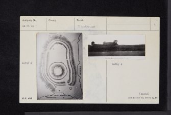 Mote Of Urr, NX86SW 1, Ordnance Survey index card, page number 1, Recto