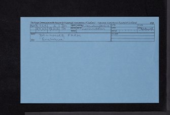 Drummore Farm, NX87SE 2, Ordnance Survey index card, Recto