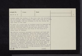 Milton Loch, NX87SW 4, Ordnance Survey index card, page number 2, Verso