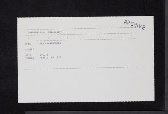 Old Crawfordton, NX88NW 3, Ordnance Survey index card, Recto