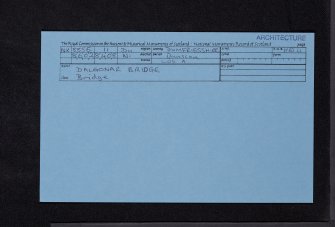 Dalgonar Bridge, NX88SE 11, Ordnance Survey index card, Recto