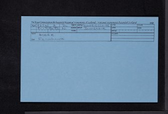 Bogrie House, NX88SW 2, Ordnance Survey index card, Recto