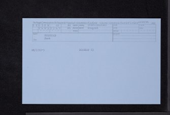 Burnhead, NX89NE 45, Ordnance Survey index card, Recto