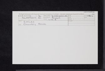 Eccles, NX89NW 14, Ordnance Survey index card, Recto