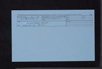 Templand Mains, NX89SE 3, Ordnance Survey index card, Recto