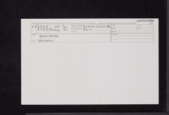 Barjarg, Stables, NX89SE 8.1, Ordnance Survey index card, Recto