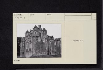 Barjarg House, NX89SE 8, Ordnance Survey index card, page number 1, Recto