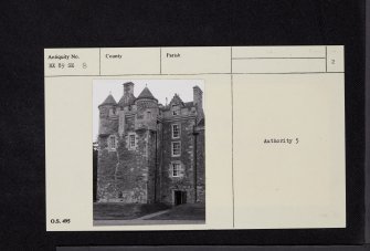 Barjarg House, NX89SE 8, Ordnance Survey index card, page number 2, Verso
